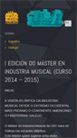 Mobile Screenshot of masterenindustriamusical.com